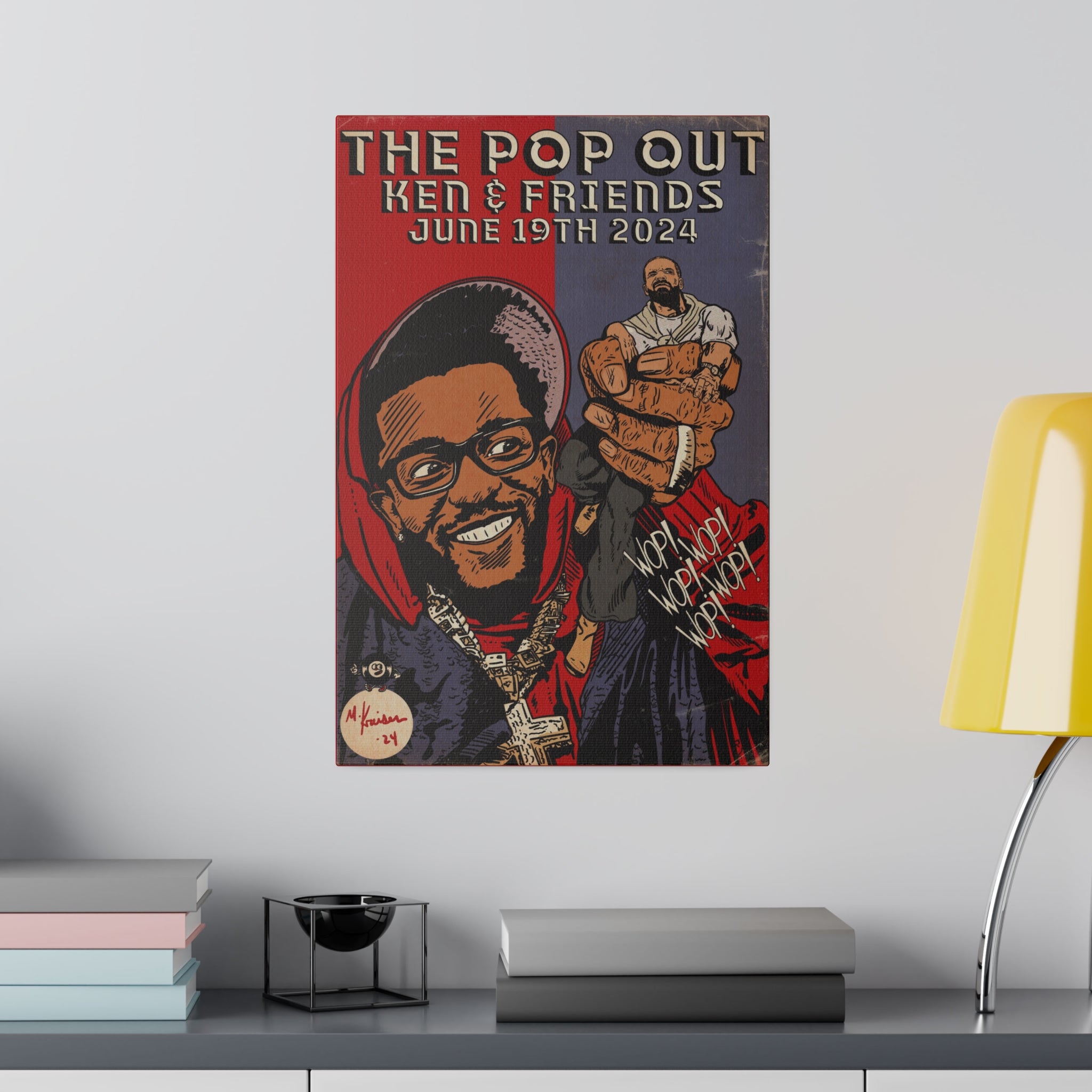 The Pop Out - Matte Canvas, Stretched, 0.75"