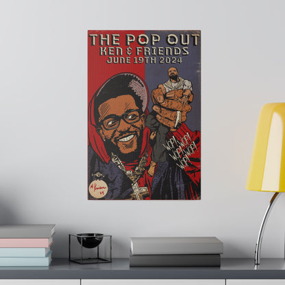 Kendrick Lamar - The Pop Out - Matte Canvas, Stretched, 0.75"