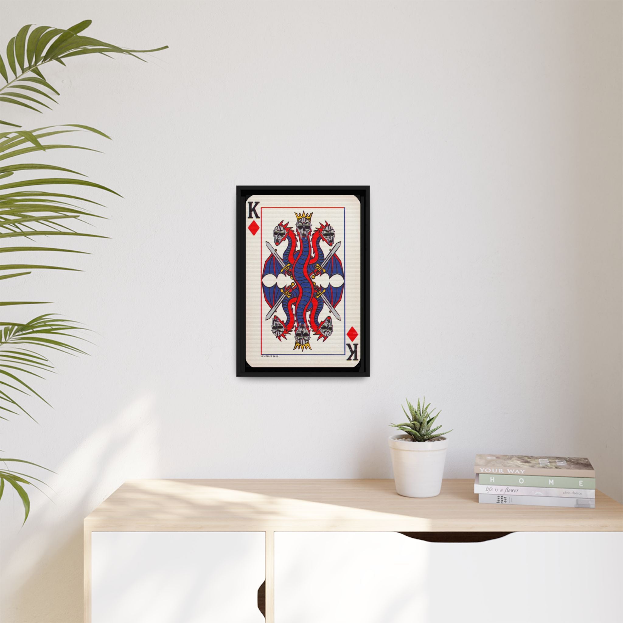 King Geedorah - Matte Canvas, Framed (Multi-color)