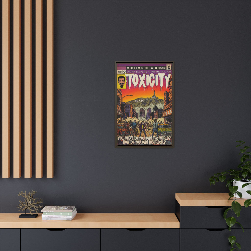 Toxicity - Matte Canvas, Framed (Multi-color)
