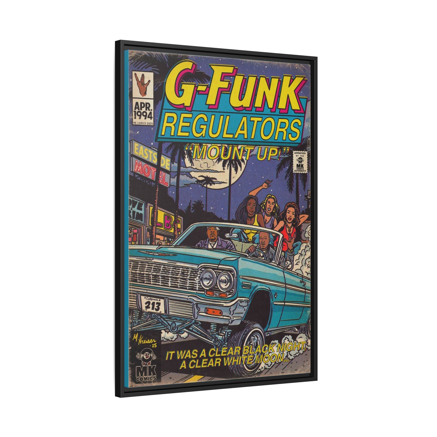 Regulate - Matte Canvas, Framed (Multi-color)