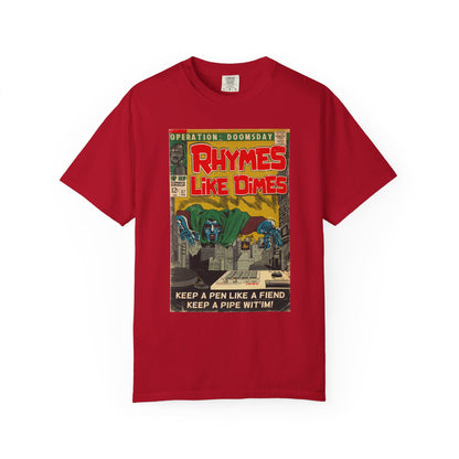 MF DOOM - Rhymes Like Dimes - Unisex Comfort Colors T-shirt