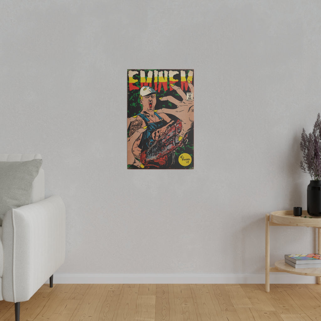 Em - Comic Book Art - Matte Canvas, Stretched, 0.75"