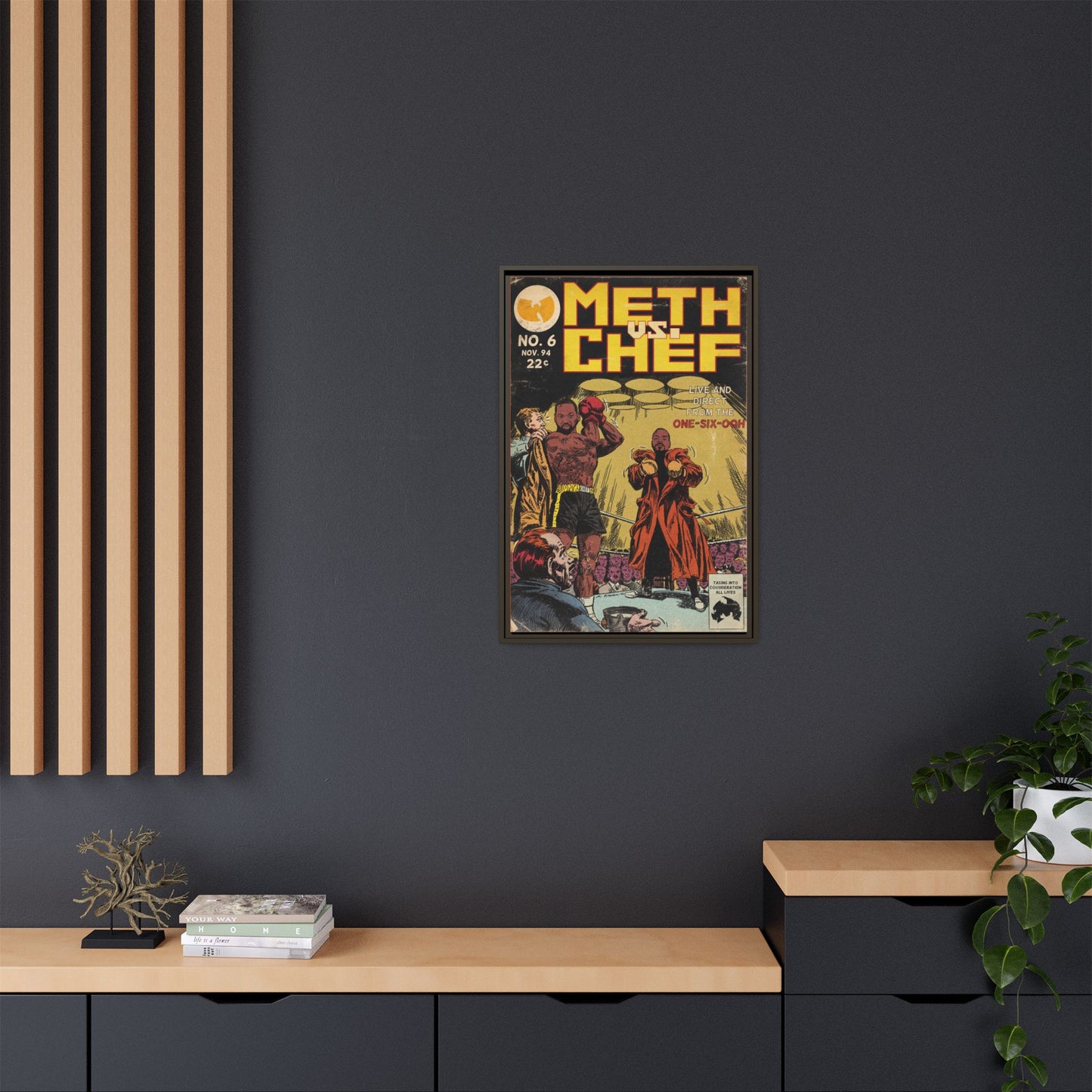 Method Man & Raekwon - Meth vs. Chef - Gallery Canvas Wraps, Vertical Frame