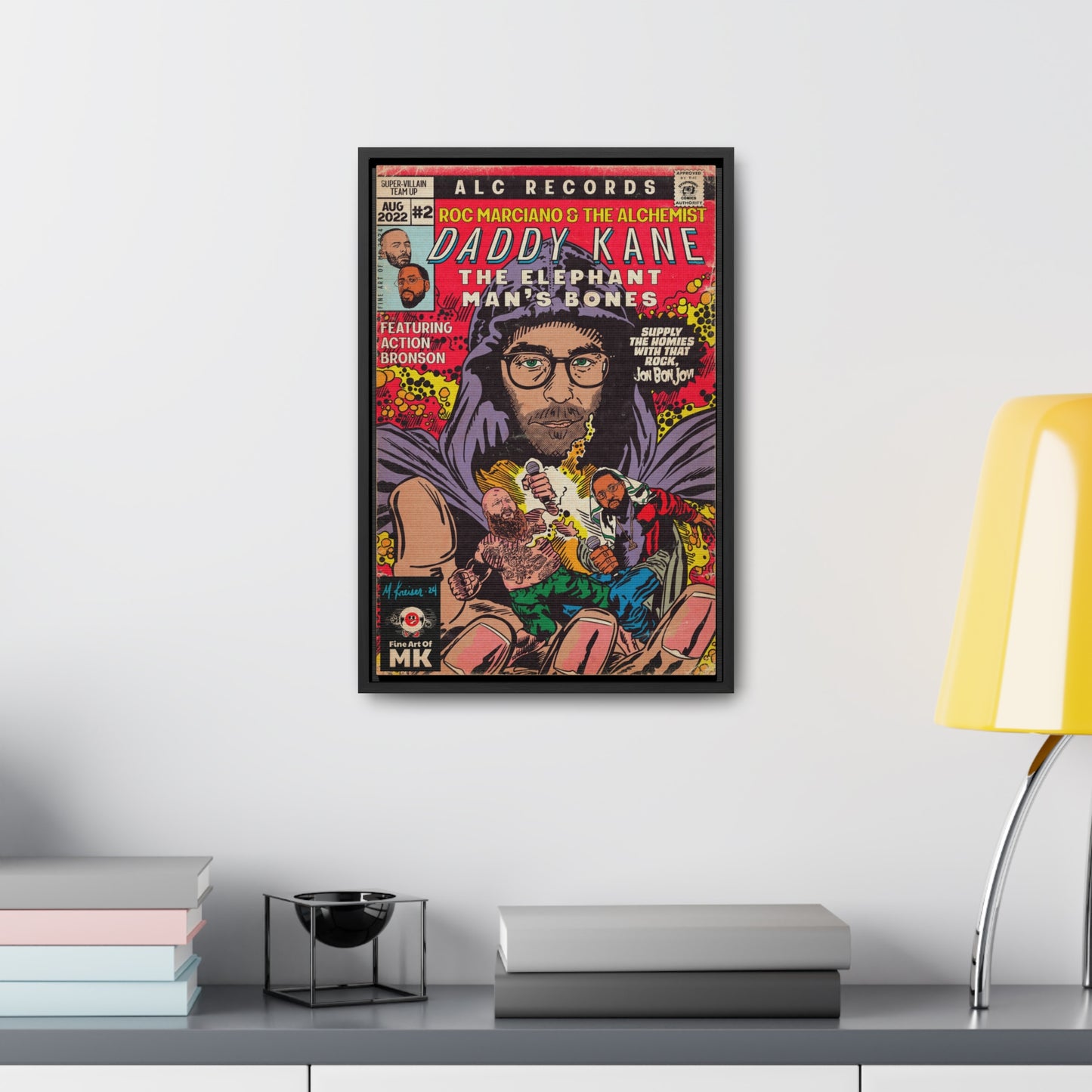 Roc Marciano, Alchemist, Action Bronson - Daddy Kane -  Gallery Canvas Wraps, Vertical Frame