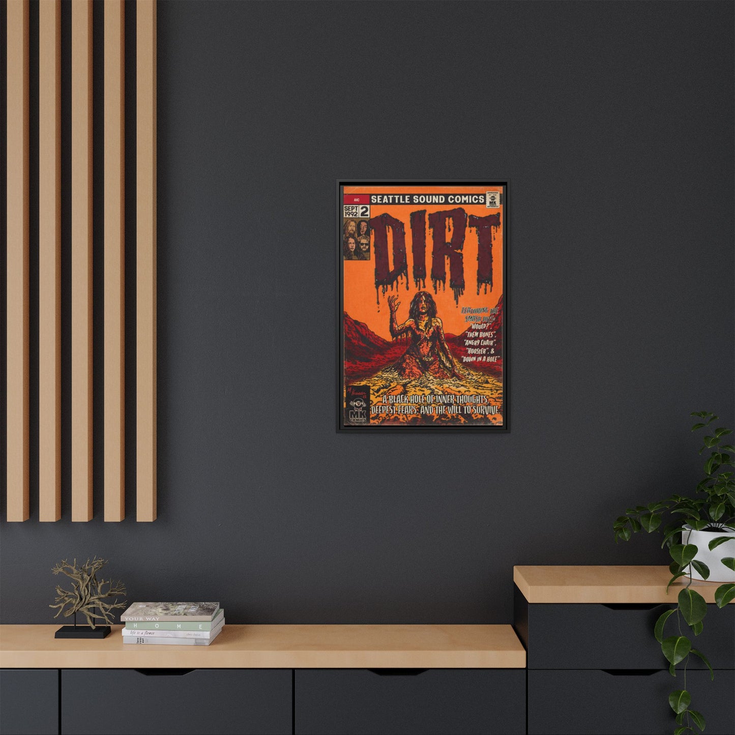 Dirt - Matte Canvas, Framed (Multi-color)