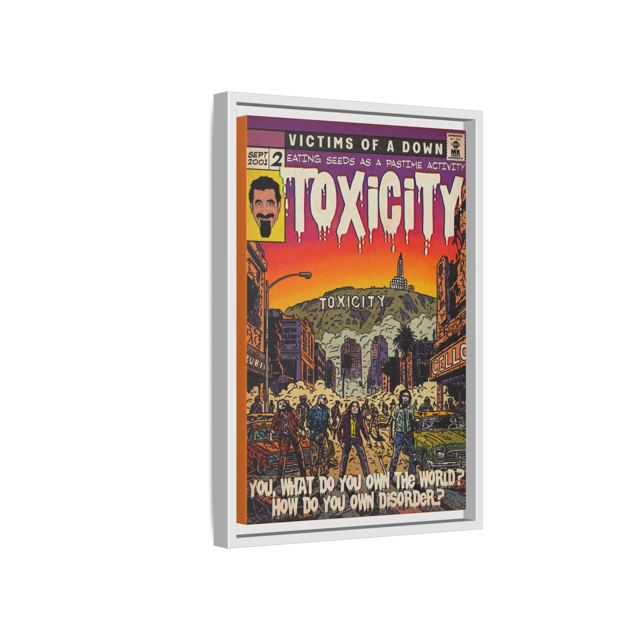 Toxicity - Matte Canvas, Framed (Multi-color)