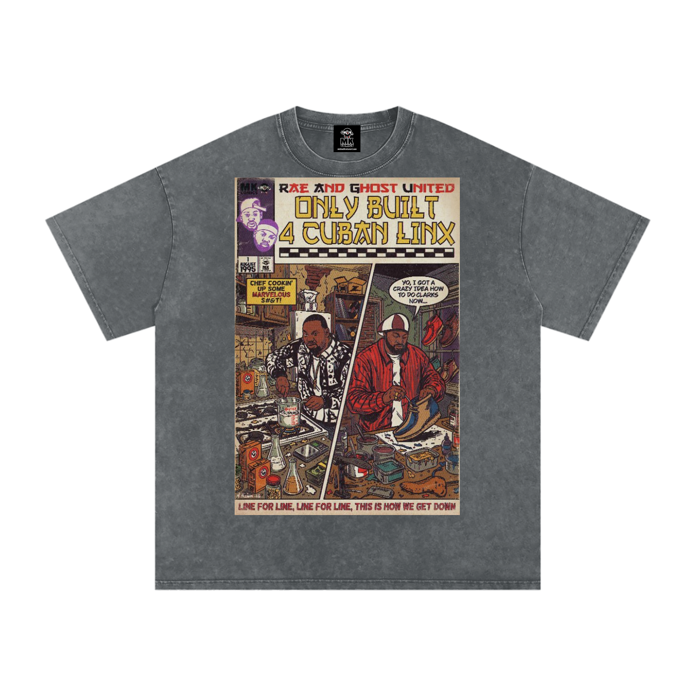Only Built 4 Cuban Linx - Snow Washed Oversized Cotton T-Shirt