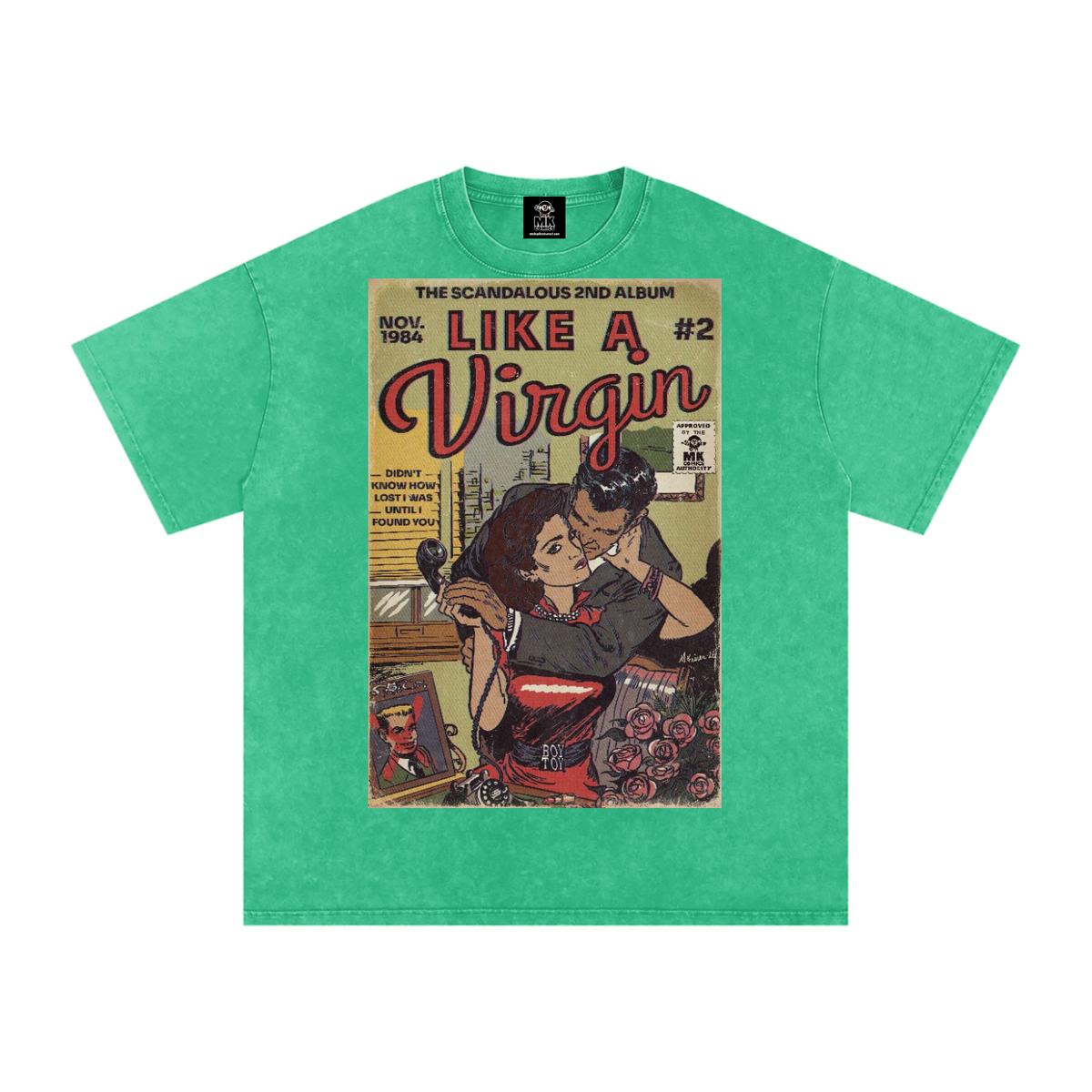 Like a Virgin - Snow Washed Oversized Cotton T-Shirt