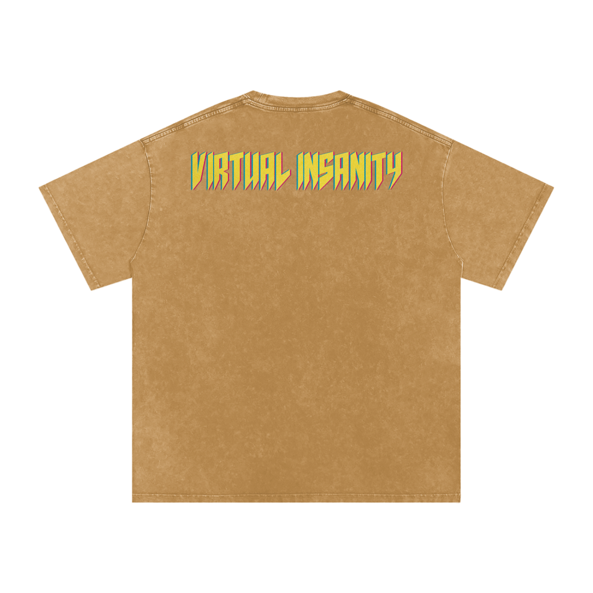 Virtual Insanity - Snow Washed Oversized Cotton T-Shirt