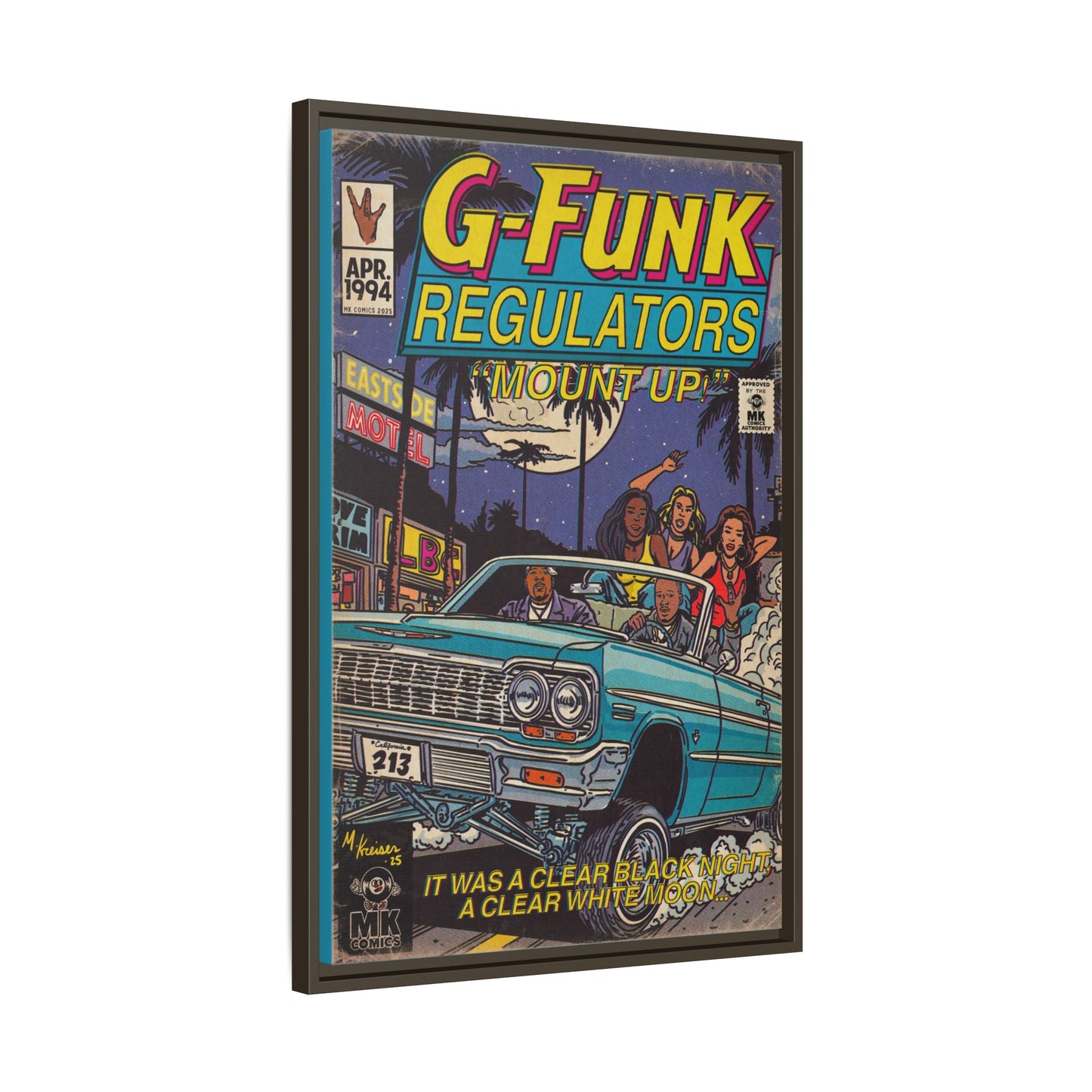 Regulate - Matte Canvas, Framed (Multi-color)