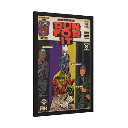 Juvenile & Lil Wayne - Run For It - Framed Paper Posters