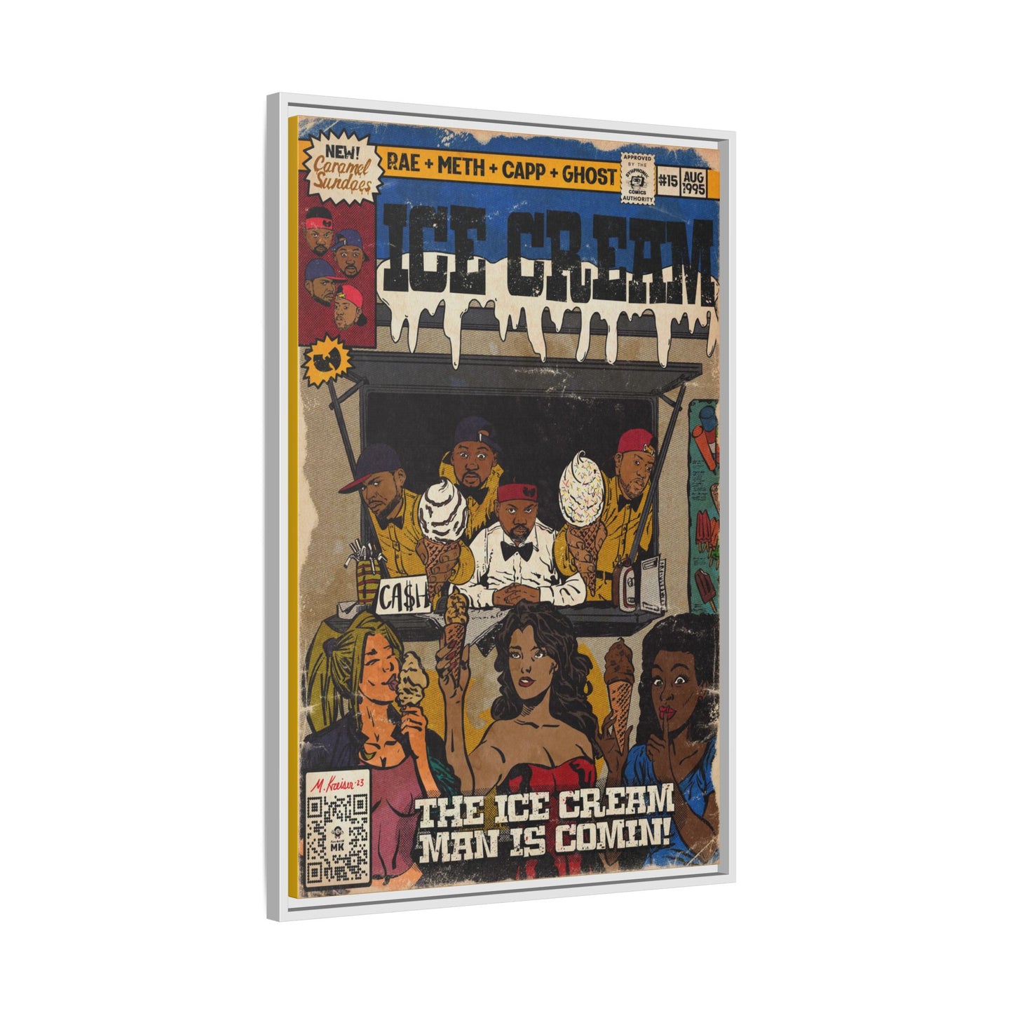 Raekwon- Ice Cream - Gallery Canvas Wraps, Vertical Frame