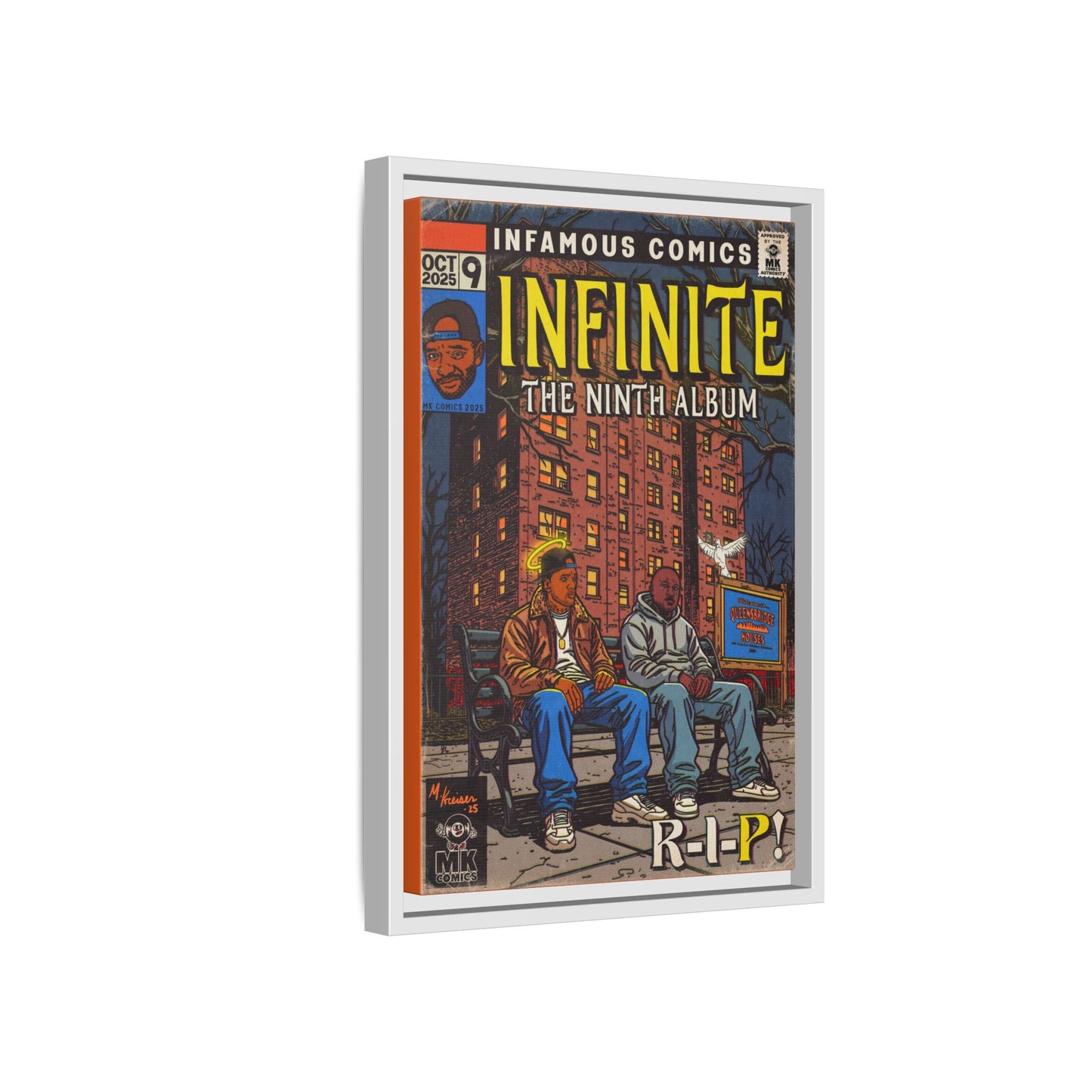 Infinite - Comic Book Art - Matte Canvas, Framed (Multi-color)