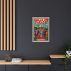 Bulls Parade -Matte Canvas, Framed (Multi-color)