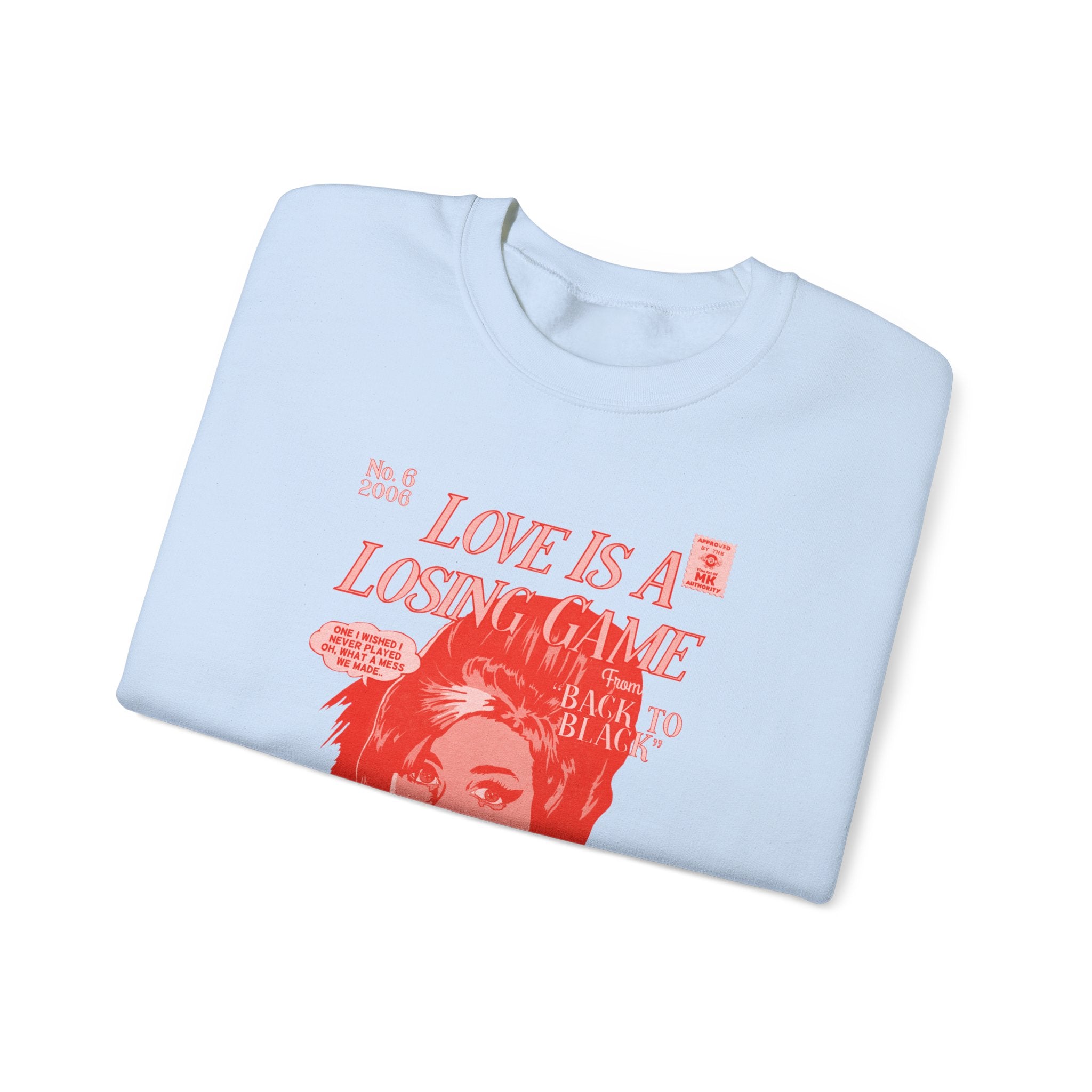 Love is a Losing Game - RED VARIANT - Unisex Heavy Blend™ Crewneck Sweatshirt