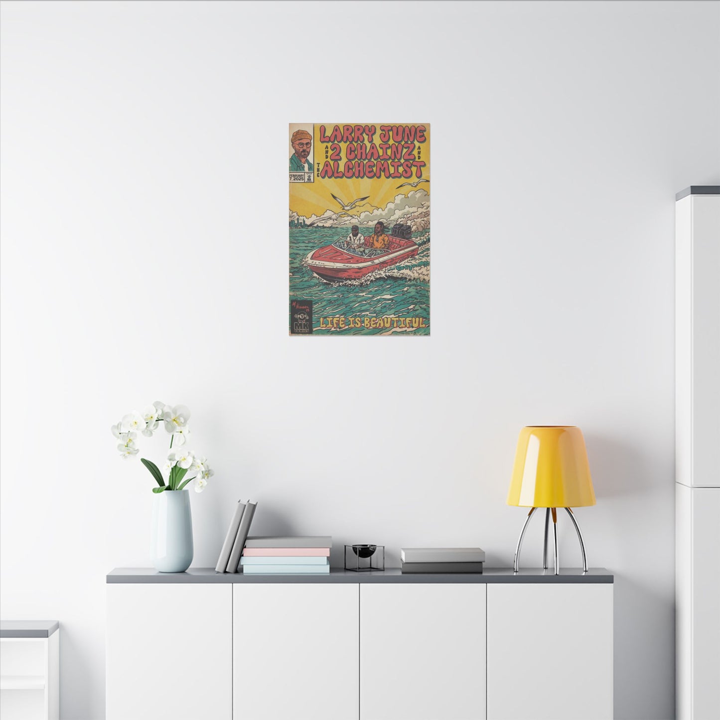 Life is Beautiful - June, Chainz, Alchemist - Matte Canvas, Stretched, 0.75" (Multi-Size)