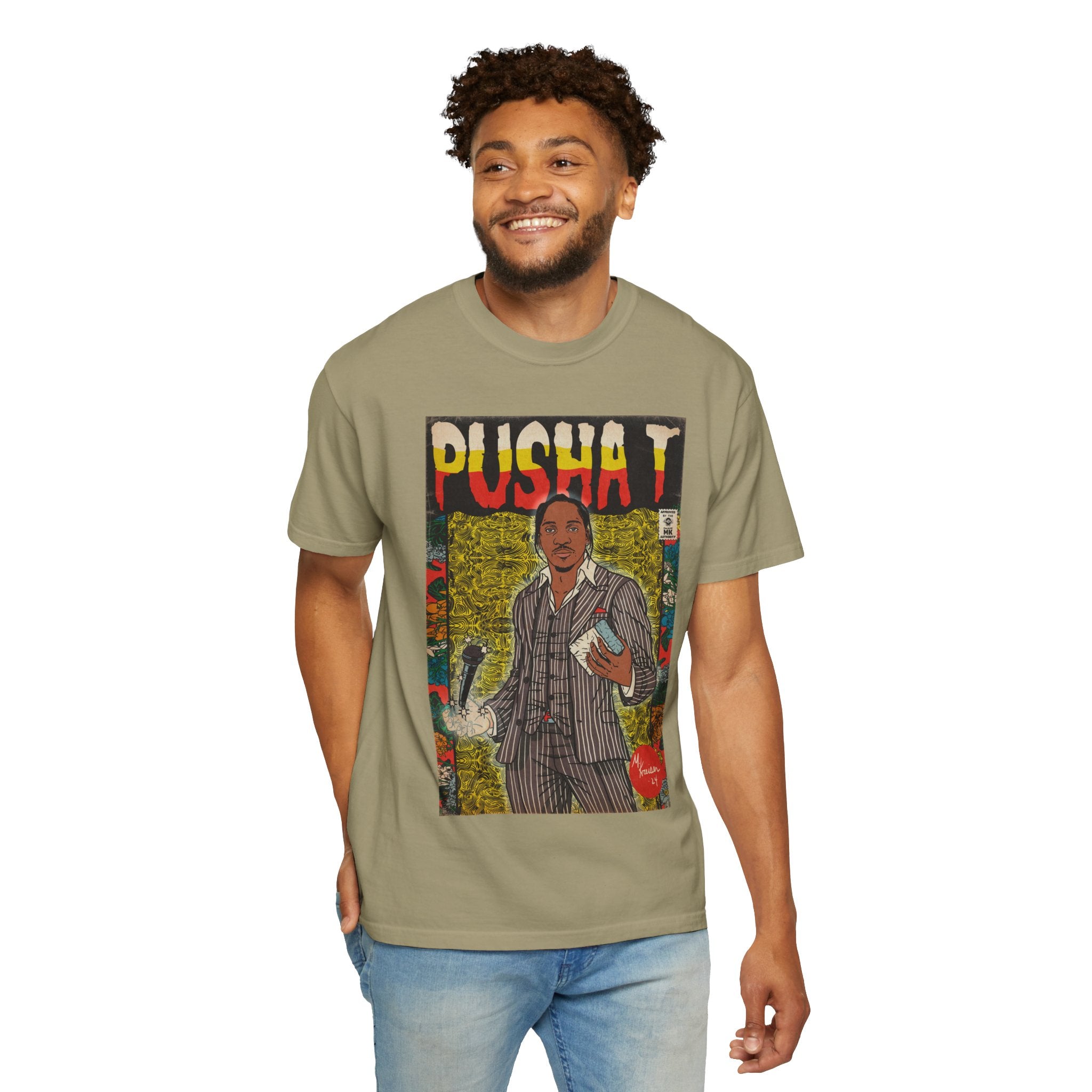 Push - Comic Book Art - Unisex Comfort Colors T-shirt