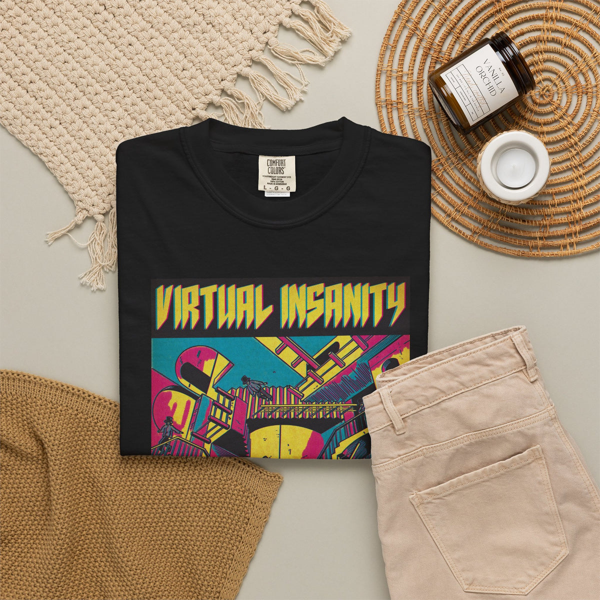 Virtual Insanity - Unisex Garment-Dyed T-shirt
