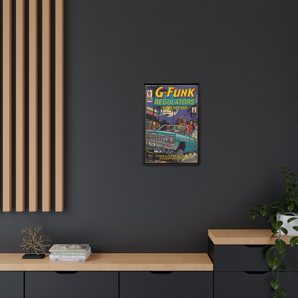 Regulate - Matte Canvas, Framed (Multi-color)