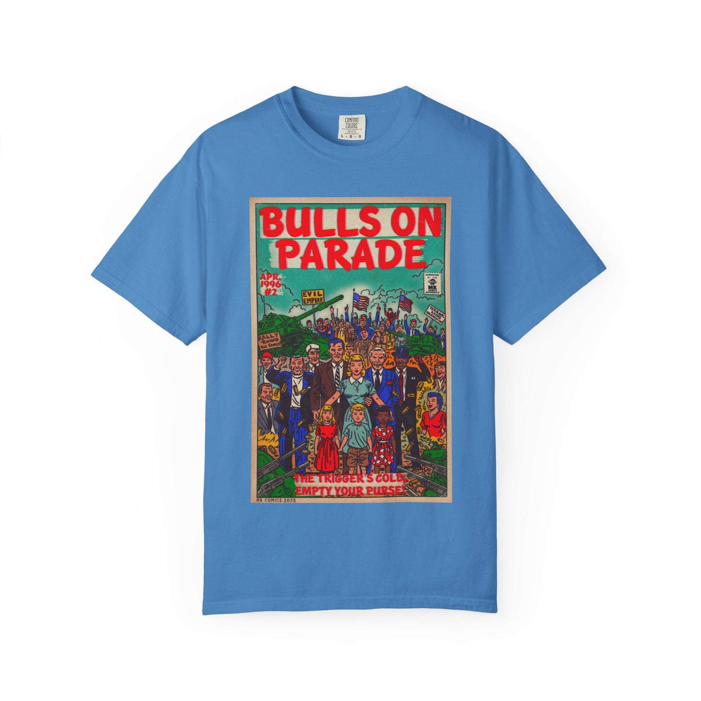Bulls Parade - Unisex Garment-Dyed T-shirt