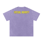 Virtual Insanity - Snow Washed Oversized Cotton T-Shirt