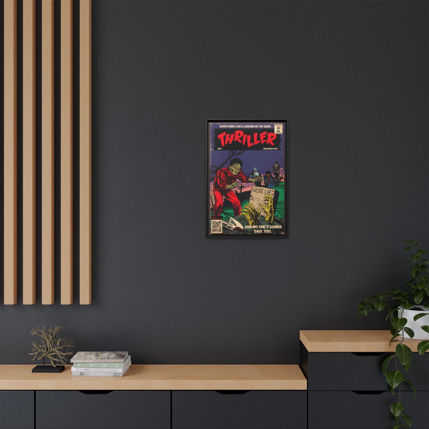Michael Jackson- Thriller - Gallery Canvas Wraps, Vertical Frame
