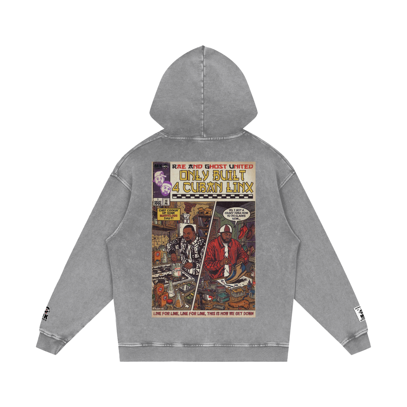 Only Built 4 Cuban Linx - Snow Washed Loose Cotton Hoodie