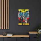 Let God Sort Em Out - Matte Canvas, Framed (Multi-color)
