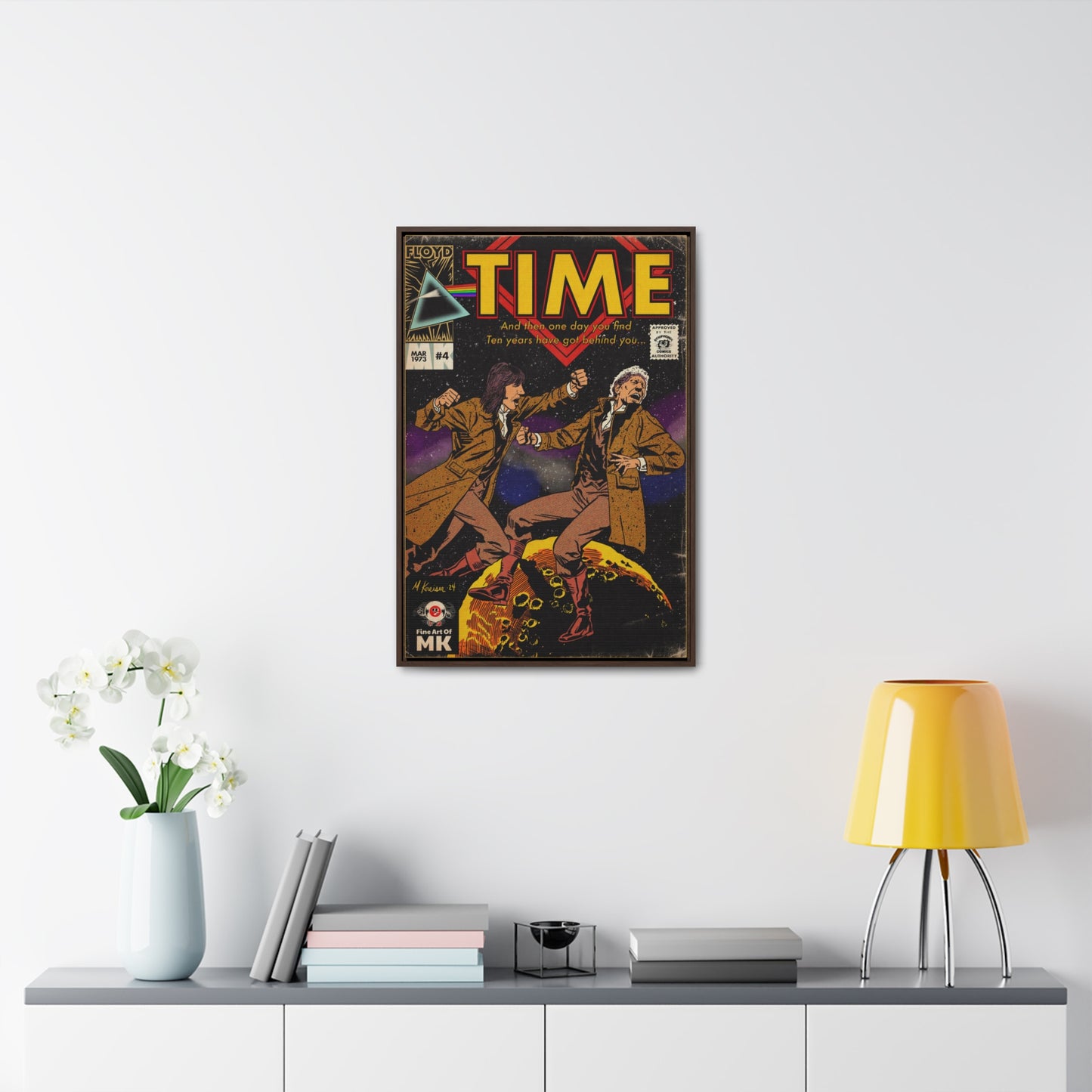 Pink Floyd- Time - Gallery Canvas Wraps, Vertical Frame