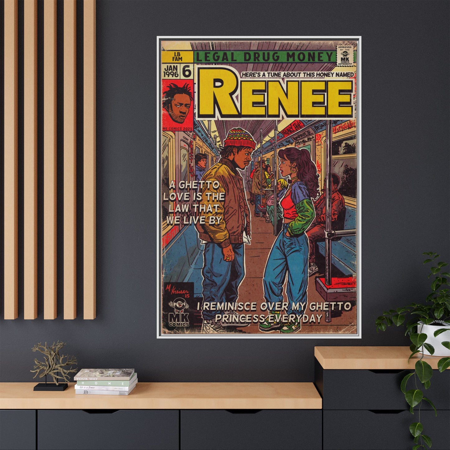 Lost Boyz - Renee - Matte Canvas, Framed (Multi-color)
