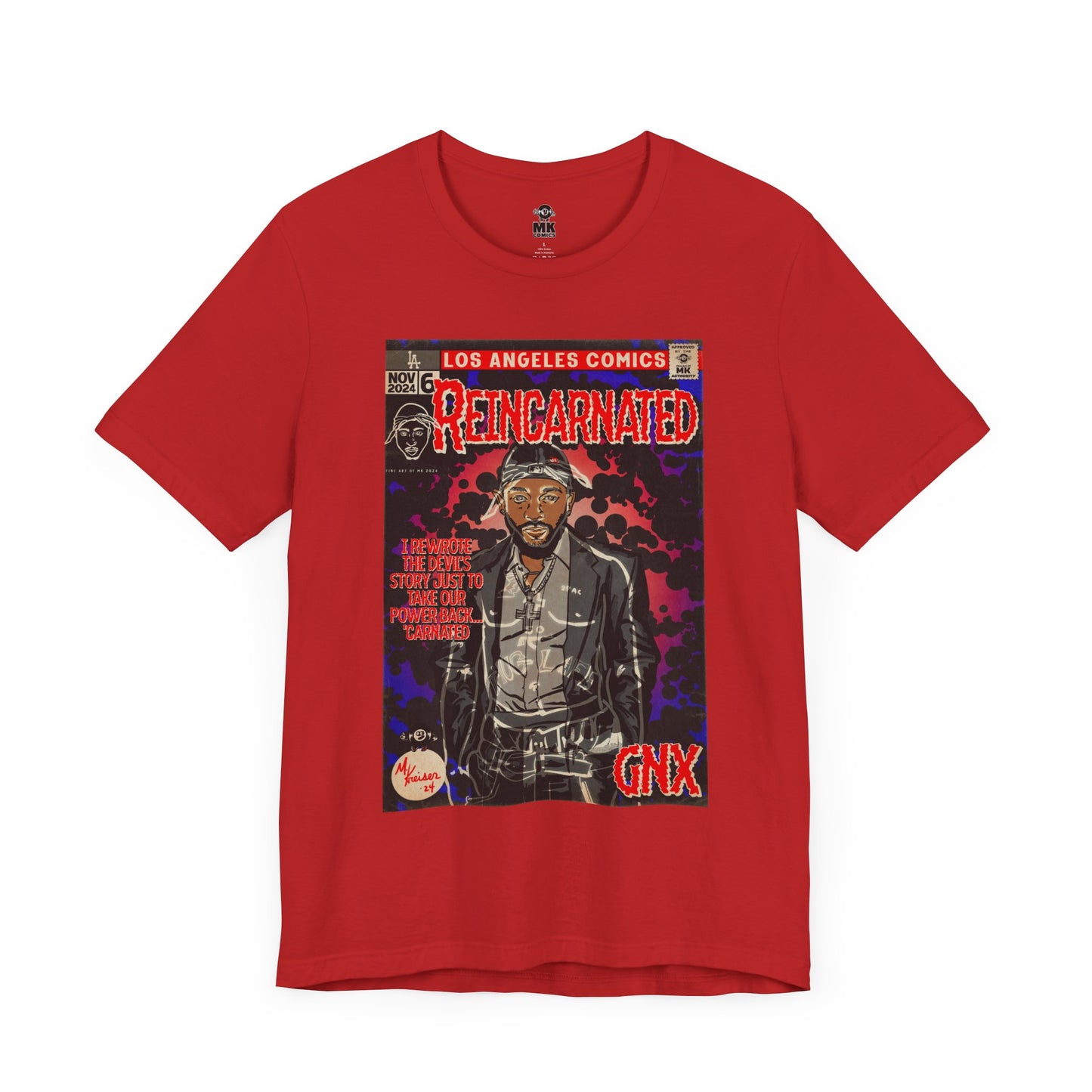 Kendrick Lamar - Reincarnated -  Unisex Jersey Short Sleeve Tee