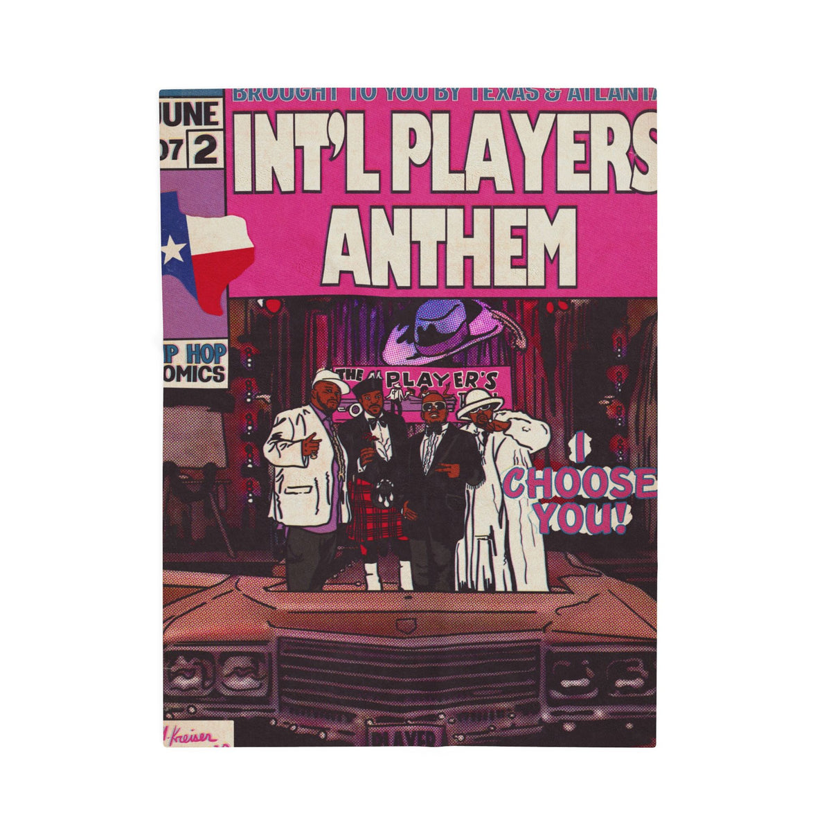 Int'l Players Anthem - Velveteen Plush Blanket