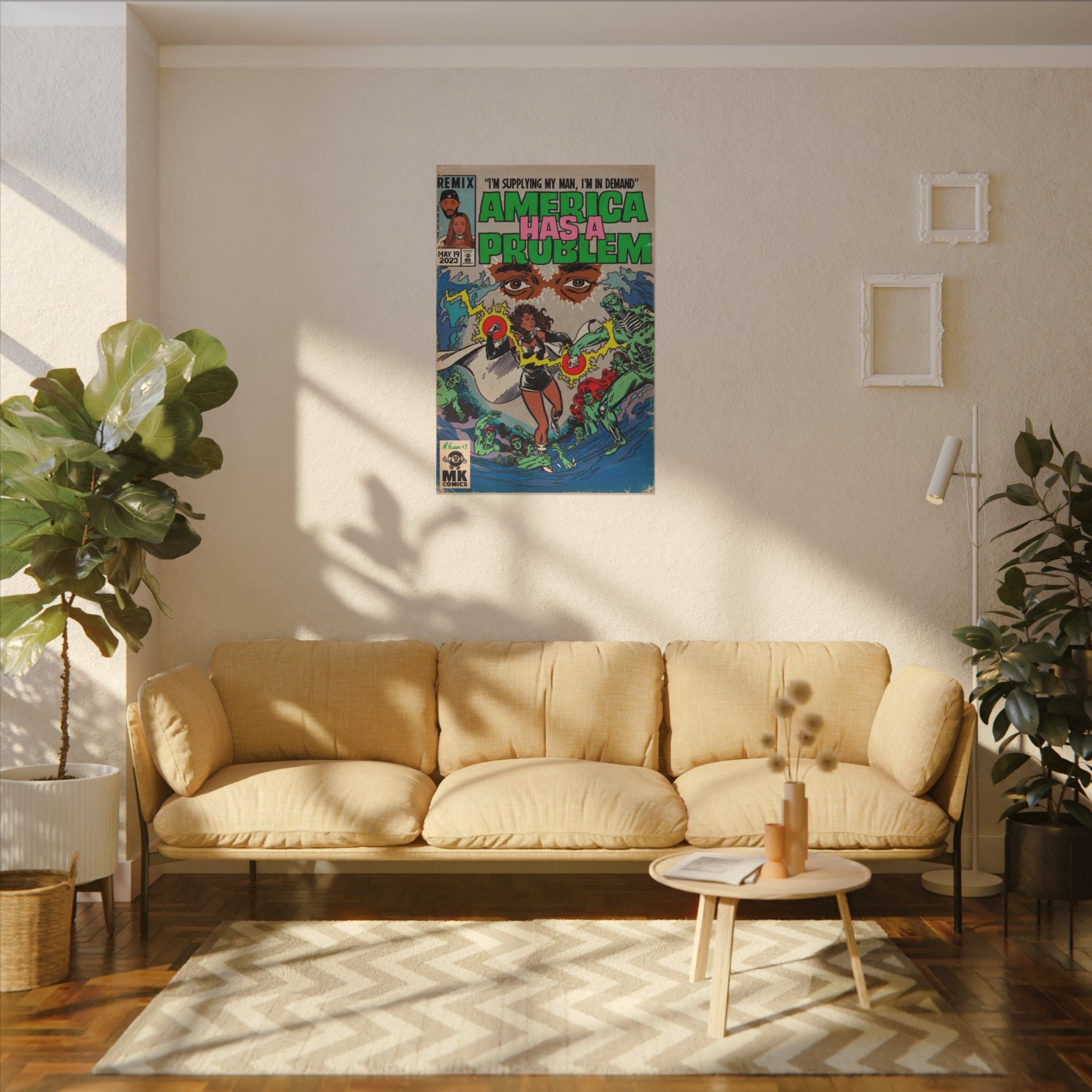 America Has A Problem - Matte Canvas, Stretched, 0.75"