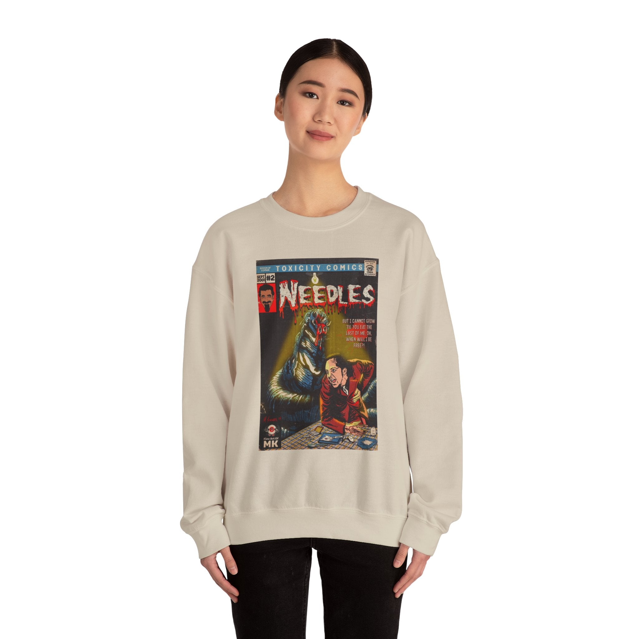 Needles - Unisex Heavy Blend™ Crewneck Sweatshirt