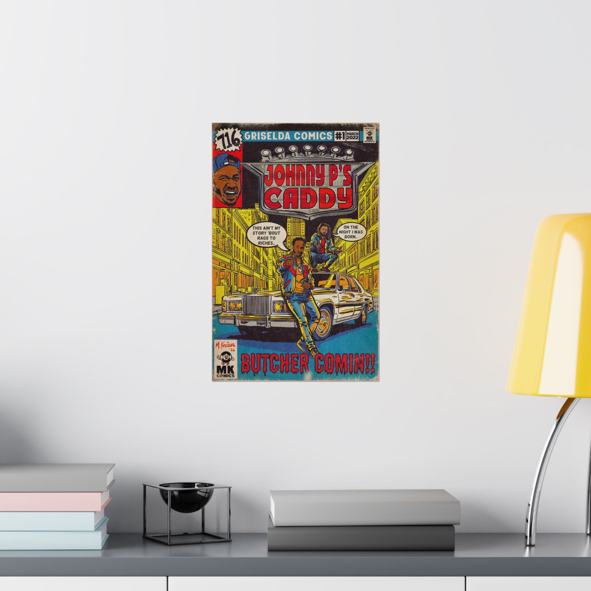 Johnny P's Caddy - Matte Vertical Posters