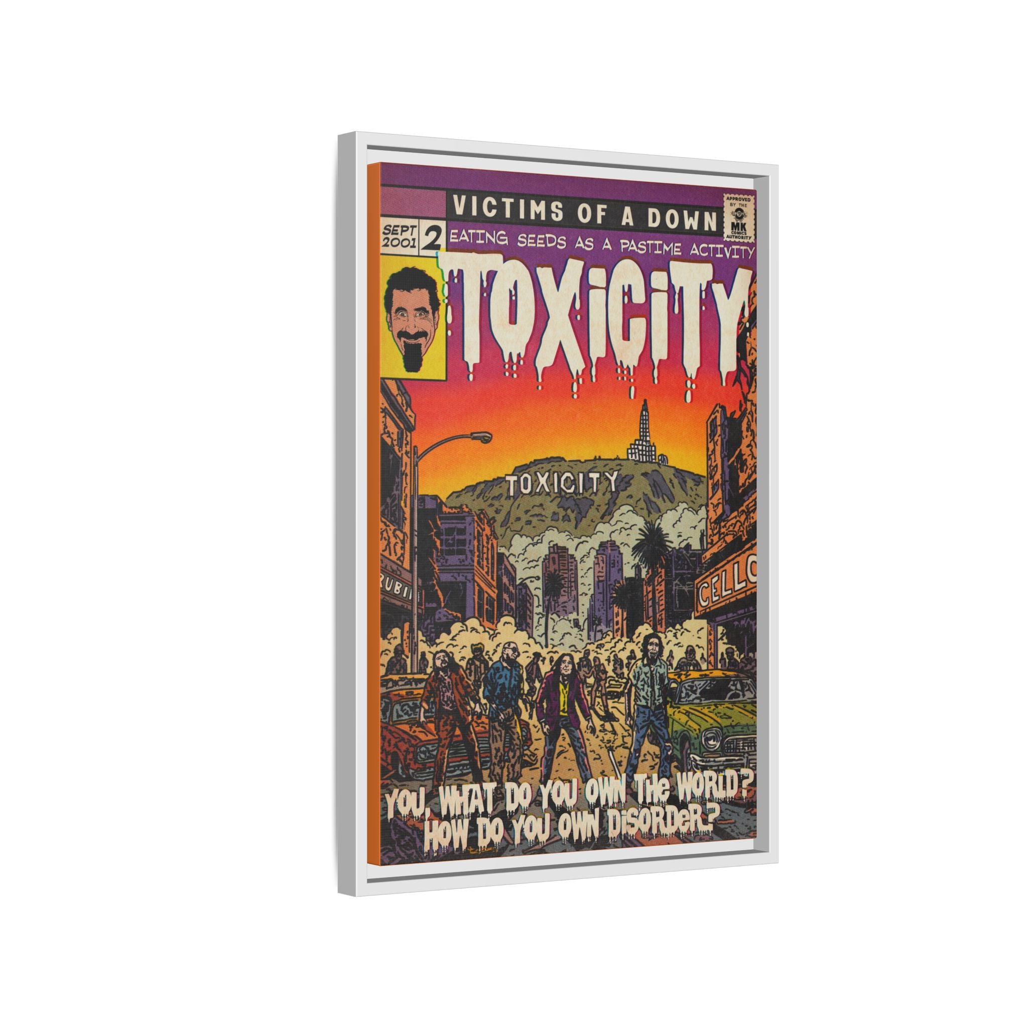 Toxicity - Matte Canvas, Framed (Multi-color)