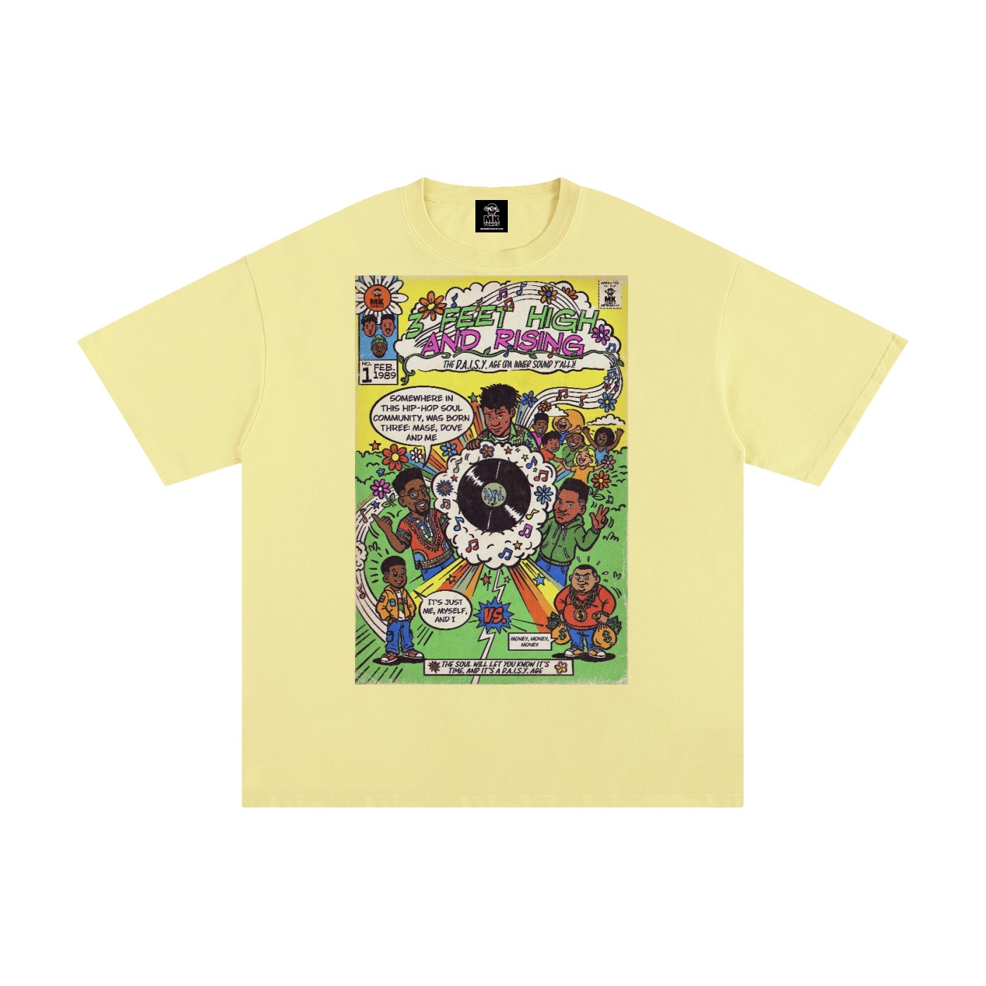 3 Feet High & Rising - Unisex Pure Cotton T-Shirt