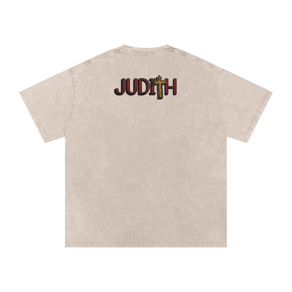Judith - Snow Washed Oversized Cotton T-Shirt