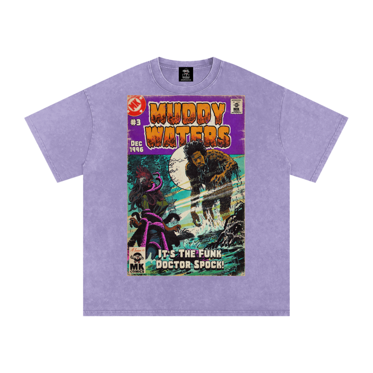 Muddy Waters - Snow Washed Oversized Cotton T-Shirt