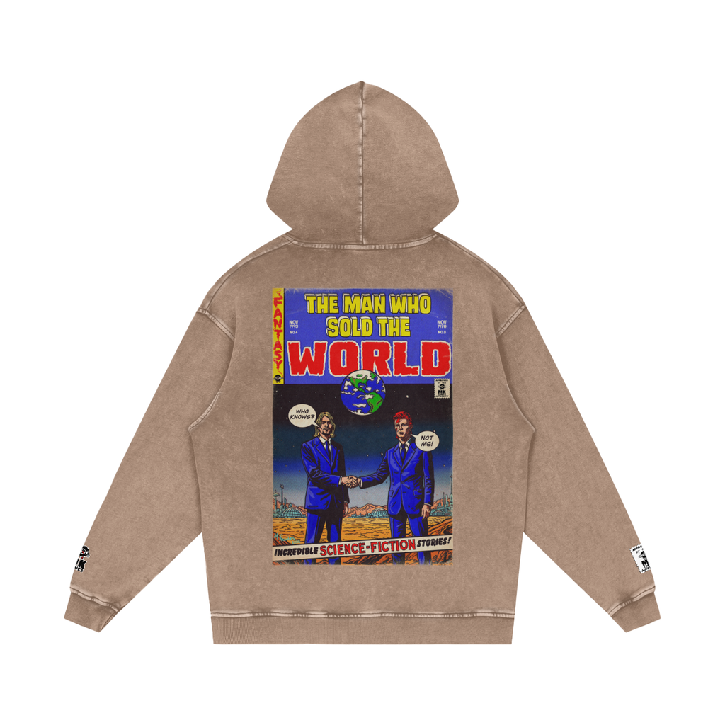 The Man who Sold the World - Snow Washed Loose Cotton Hoodie