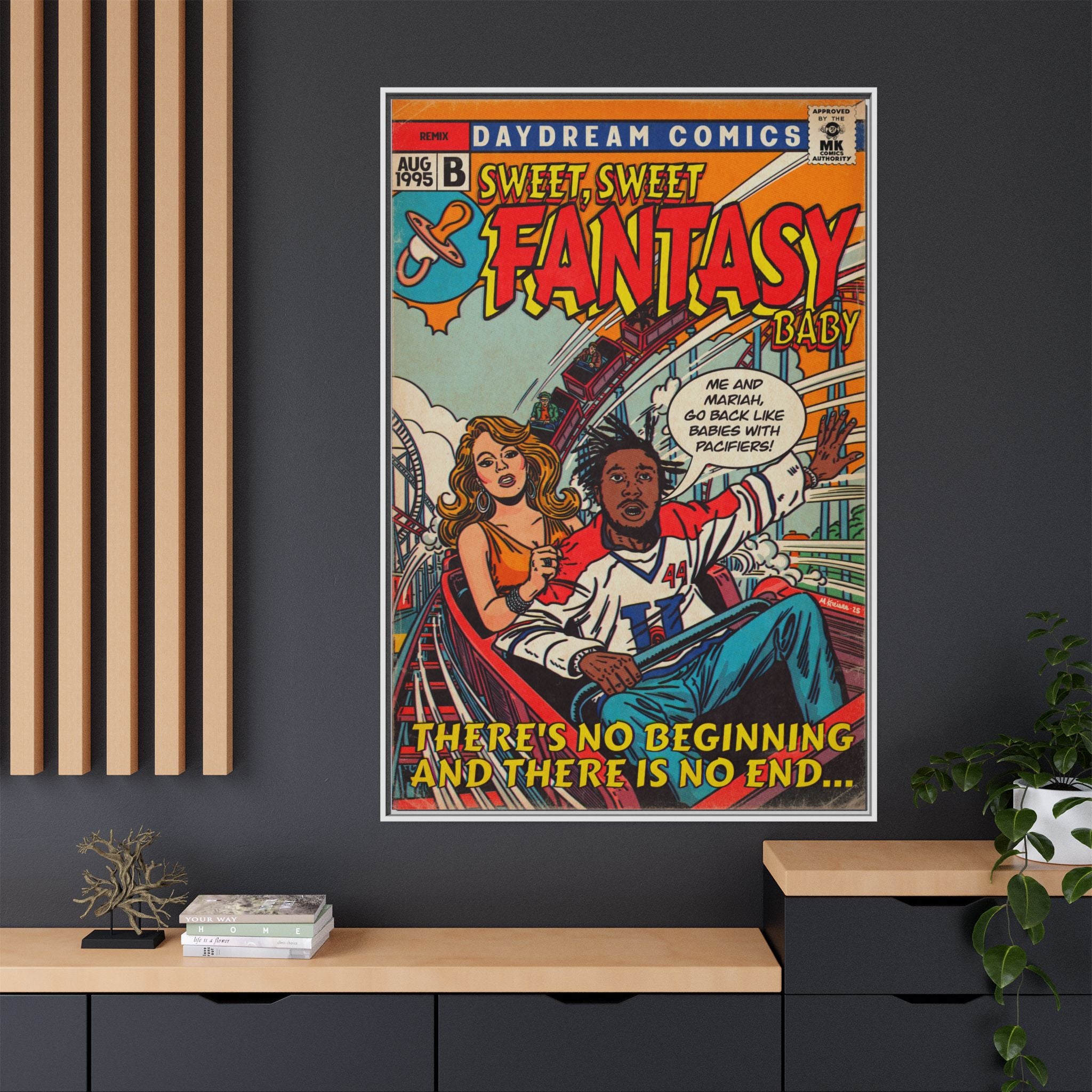Fantasy Remix - Matte Canvas, Framed (Multi-color)