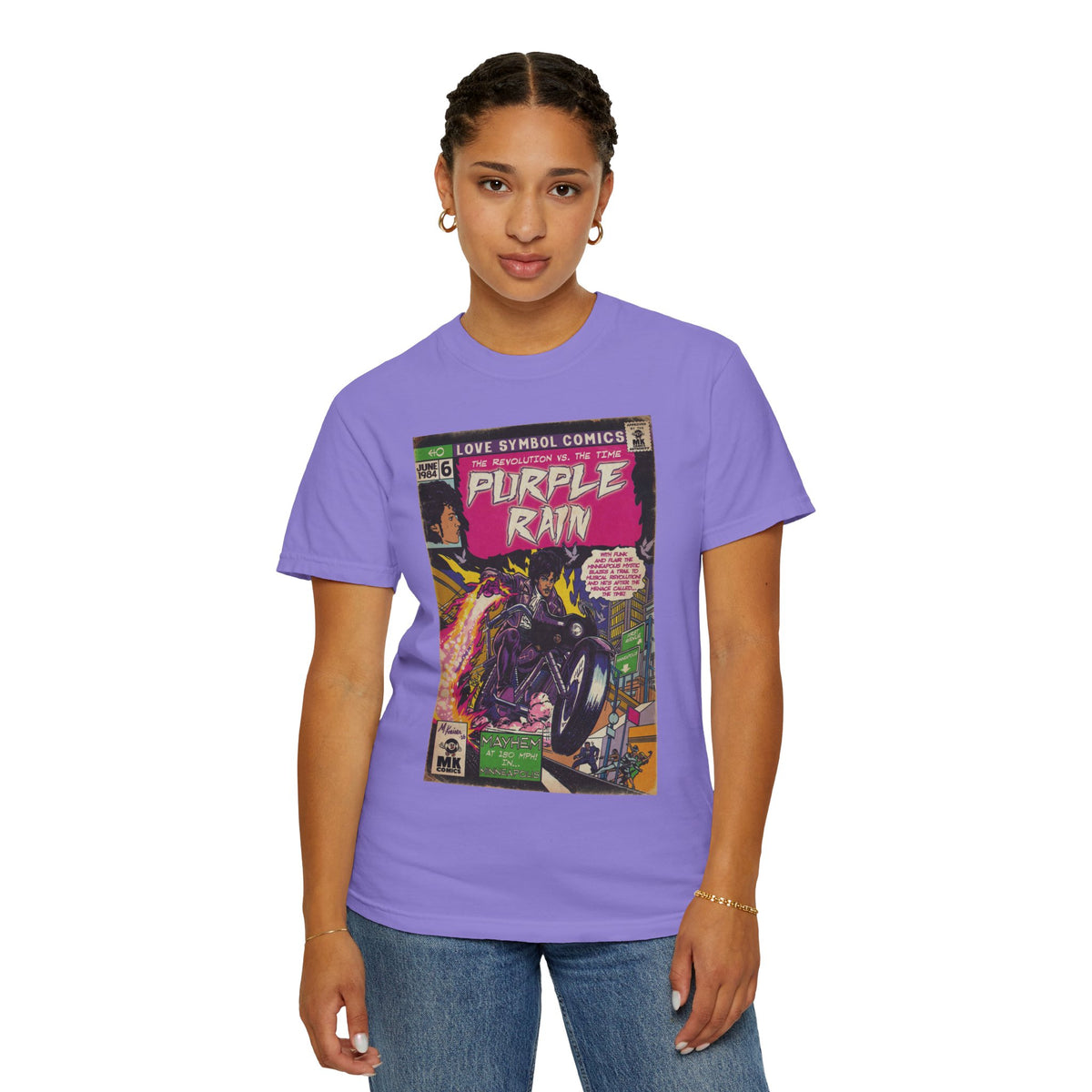 Purple Rain - Unisex Garment-Dyed T-shirt