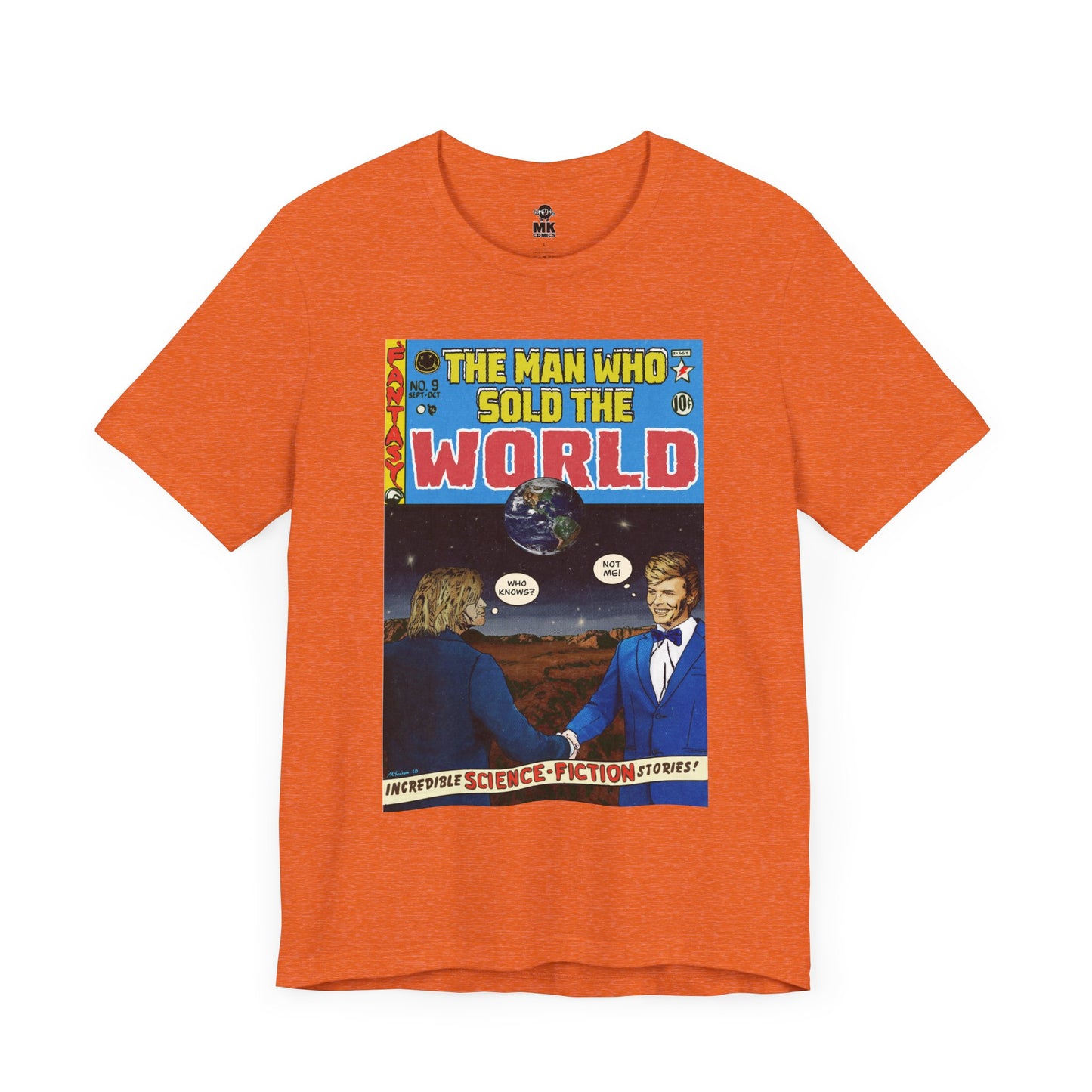 Bowie & Cobain - The Man Who Sold the World - Unisex Jersey Short Sleeve Tee