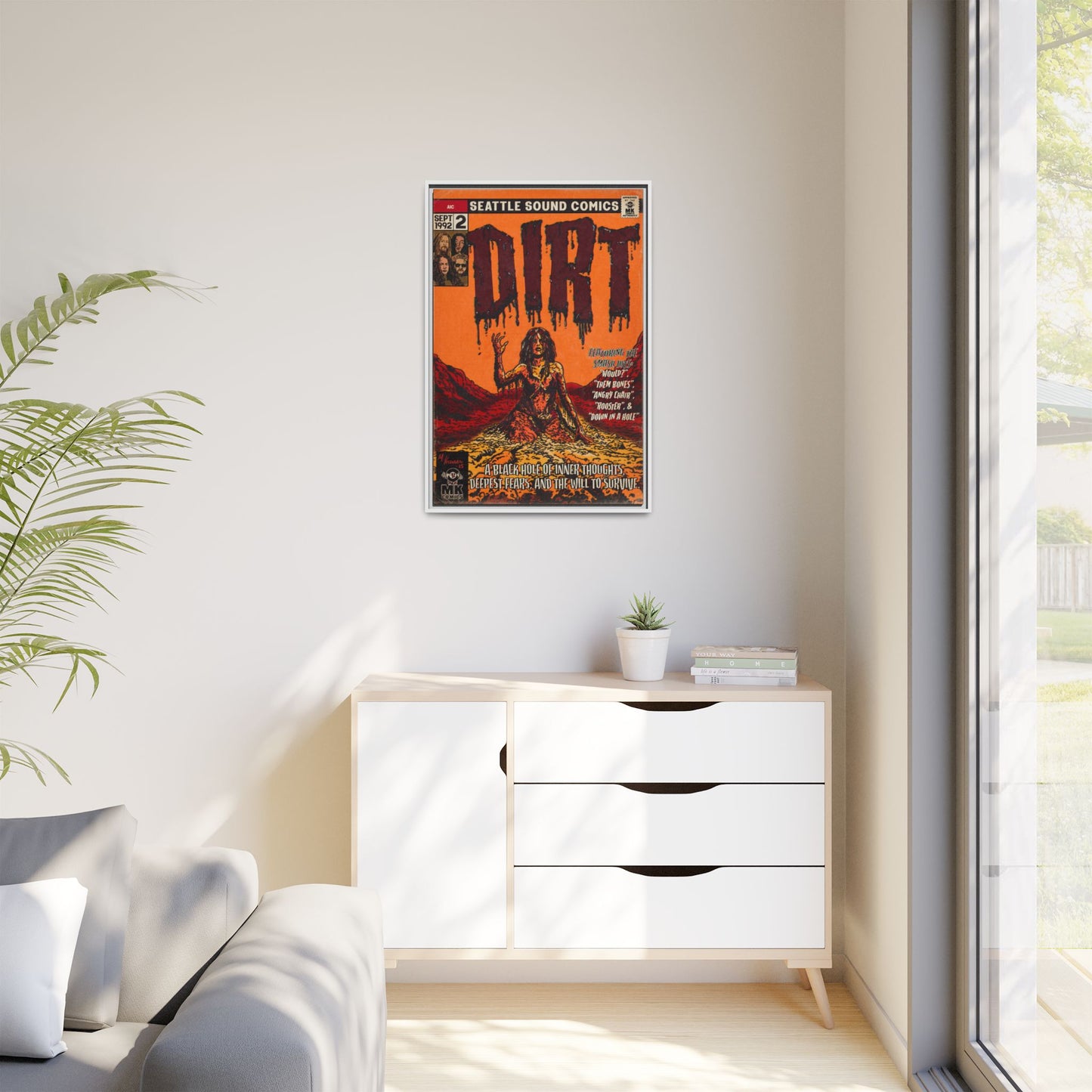 Dirt - Matte Canvas, Framed (Multi-color)