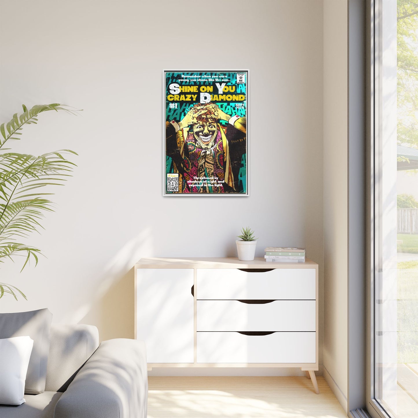 Pink Floyd - Shine on You crazy Diamond -  Gallery Canvas Wraps, Vertical Frame
