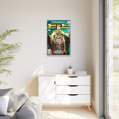 Pink Floyd - Shine on You crazy Diamond -  Gallery Canvas Wraps, Vertical Frame