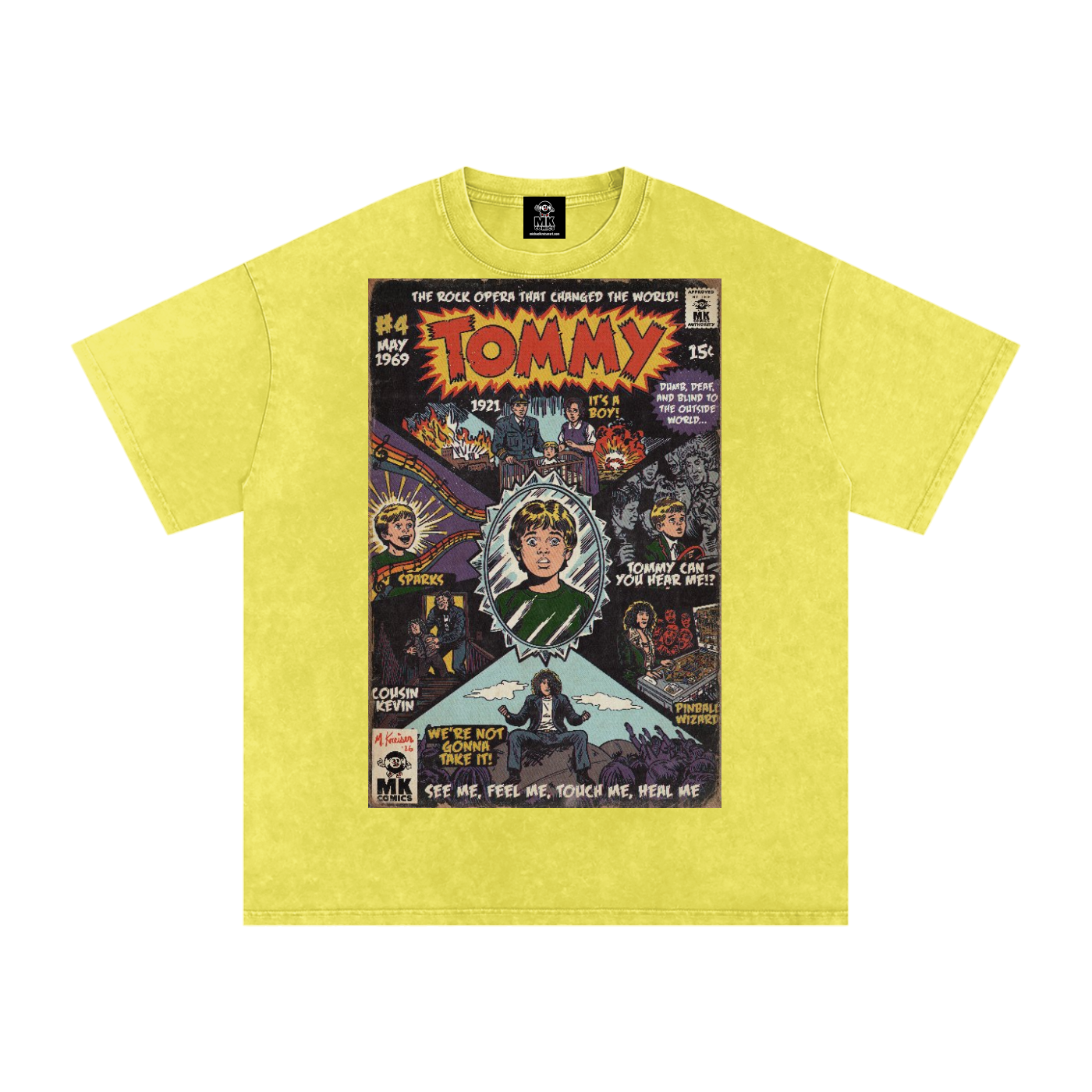Tommy - Snow Washed Oversized Cotton T-Shirt