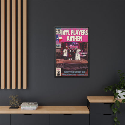 Int’l Players Anthem - Matte Canvas, Framed (Multi-color)