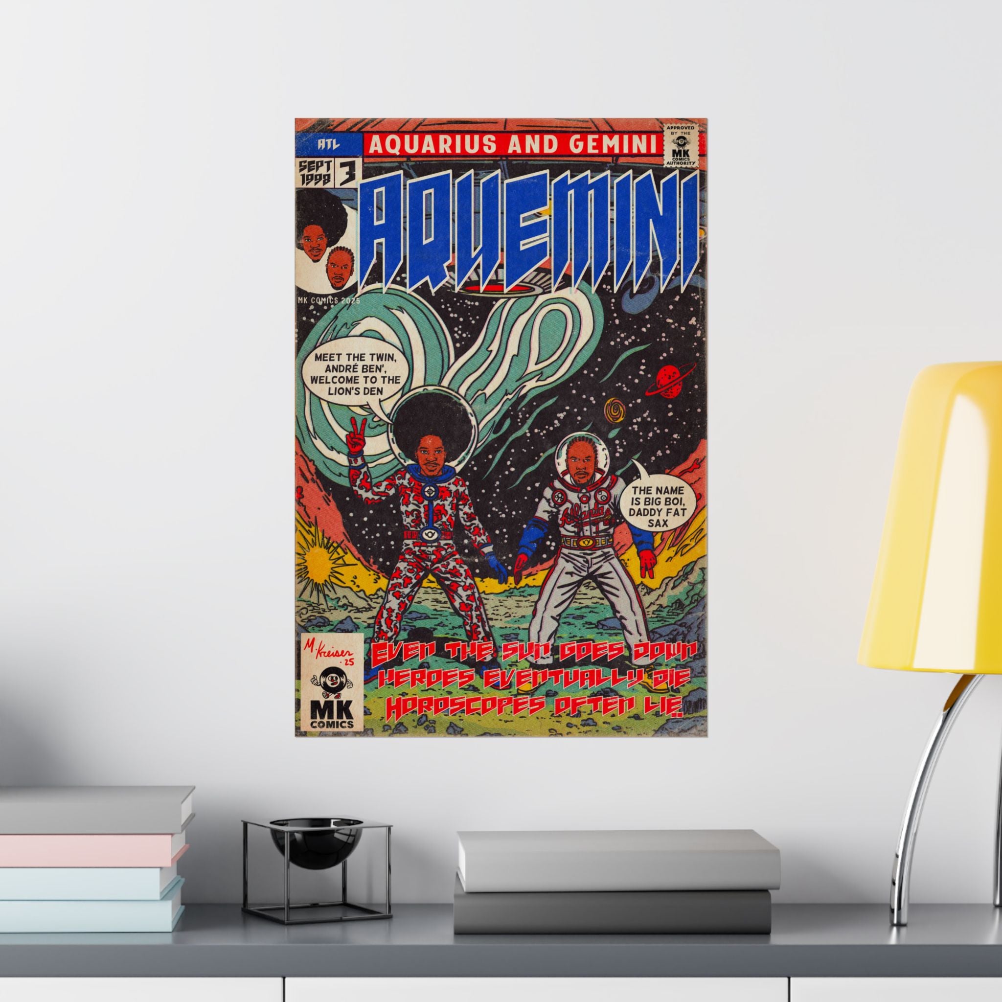 Aquemini - Comic Book Art - Matte Vertical Posters